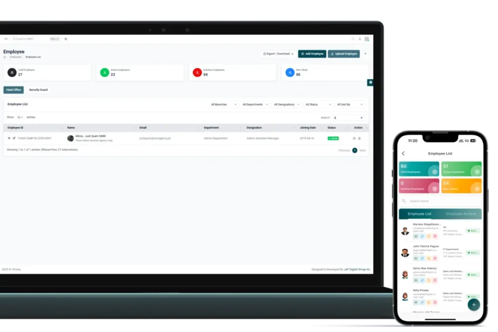Security Agency Payroll System Philippines - Timora